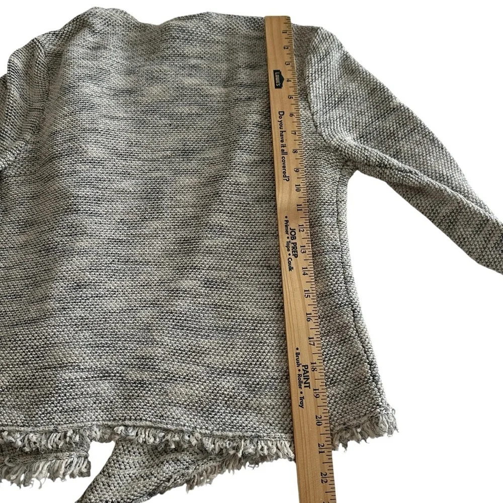 Joie Nalah B Tweed Open Fron Cardigan in Smokey gray tones
